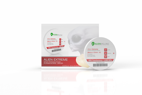 Alien Extreme Translucency 98mm Zirconia Blocks